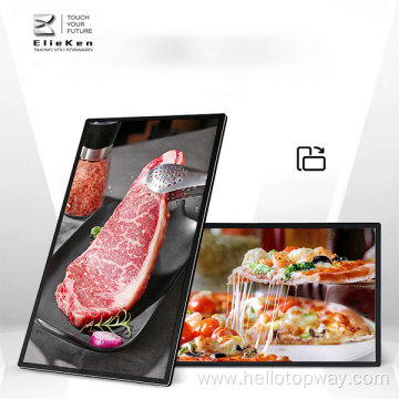 43 inch Wall-mounted digital menu board in restaurant